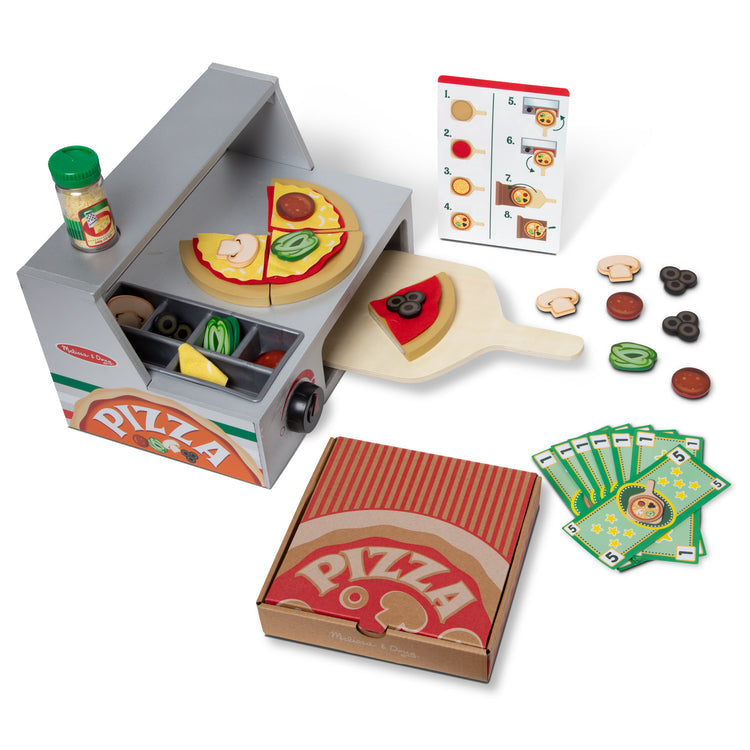 Top & Bake Pizza Counter - Wooden Play Food